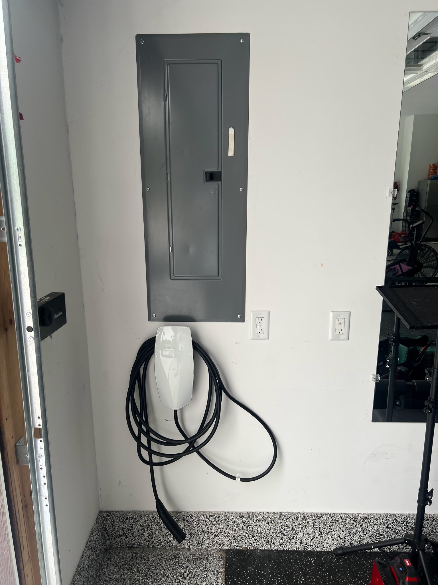 EV charger and breaker panel installation – Happy Electric